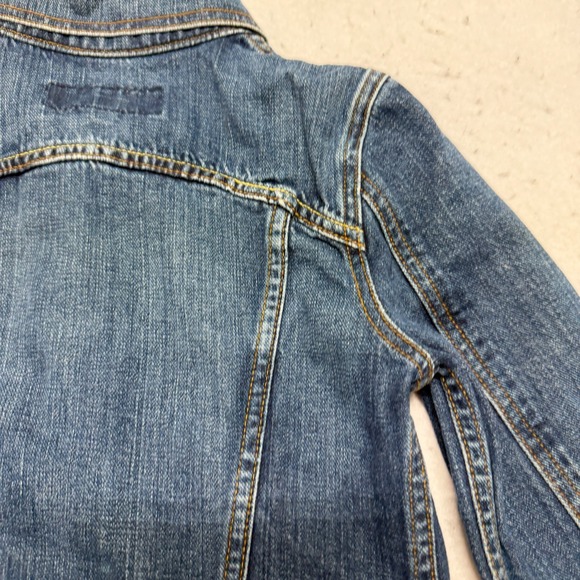 Juicy Couture Jeans Glamorous USA Women's Denim Heart Moto Jacket Y2K Size Small - Picture 15 of 16